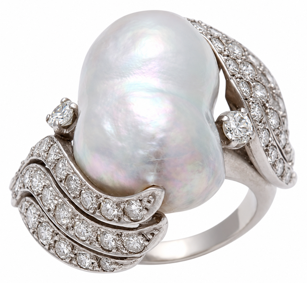 Baroque Pearl Ring